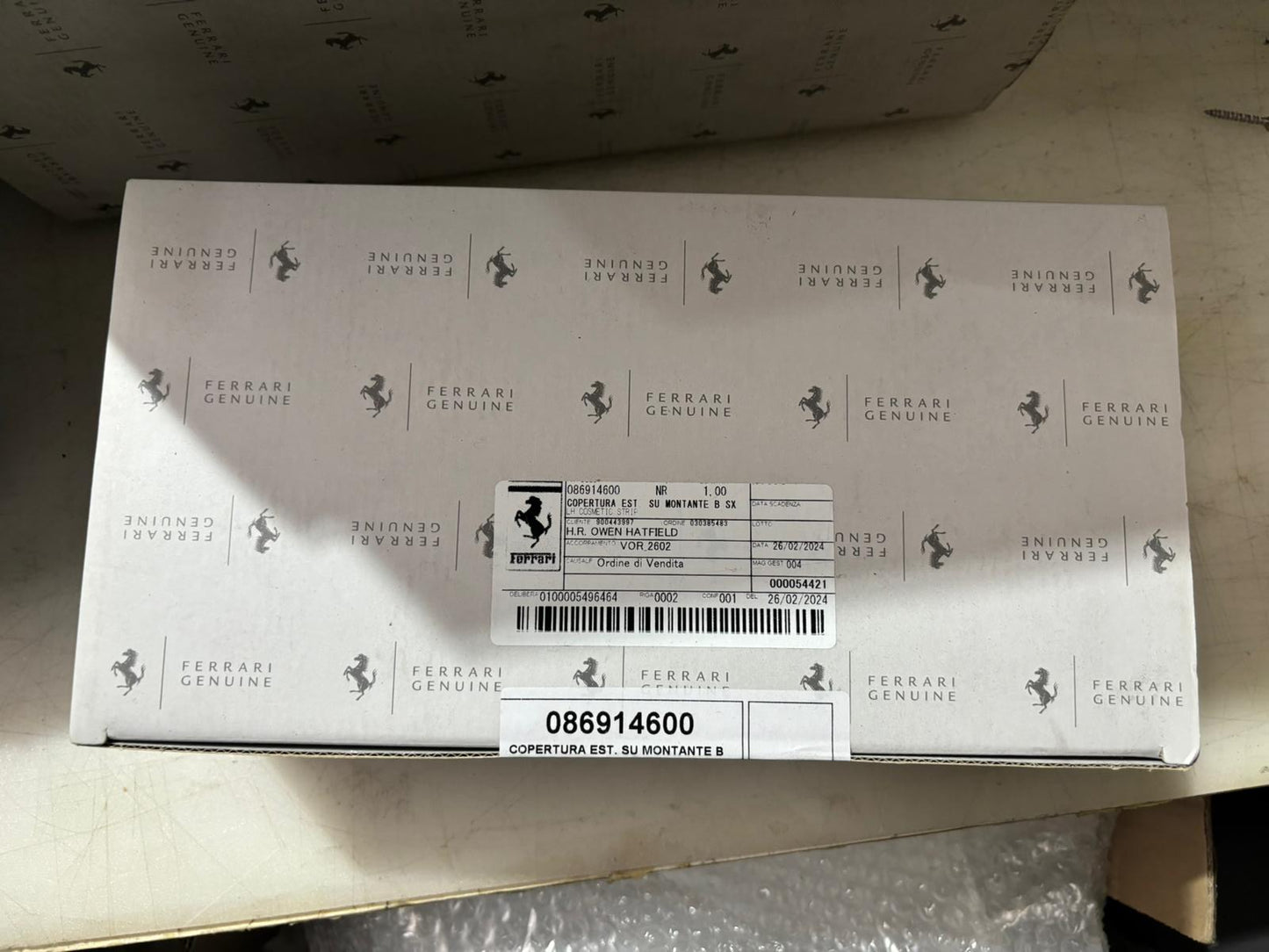 Ferrari 458 F8 LH Cosmetic Strip 869146 New