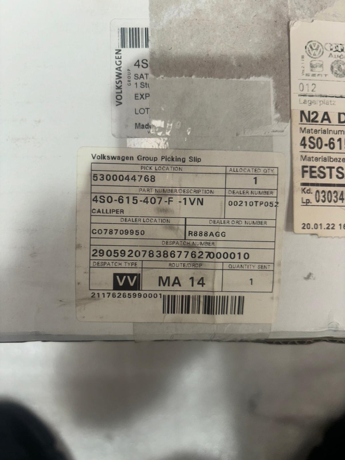 Audi R8 Caliper 4S0615407F1VN Used - Good Condition