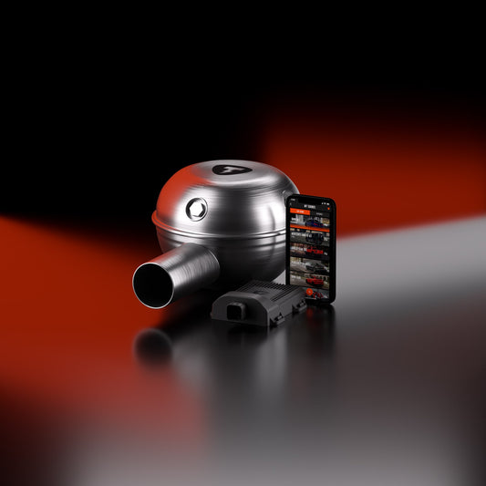 Custom Speaker Exhaust with Electronic Sound Booster & App Control